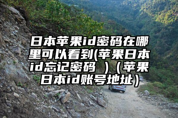 日本苹果id密码在哪里可以看到(苹果日本id忘记密码 )（苹果日本id账号地址）