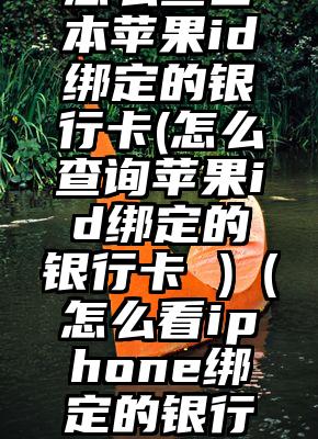 怎么查日本苹果id绑定的银行卡(怎么查询苹果id绑定的银行卡 )（怎么看iphone绑定的银行卡）