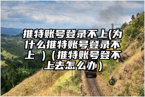 推特账号登录不上(为什么推特账号登录不上 )（推特账号登不上去怎么办）