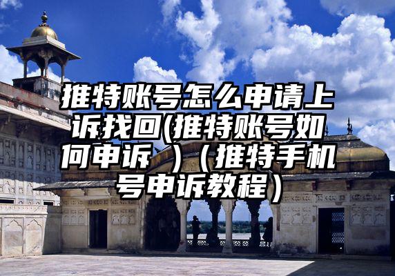推特账号怎么申请上诉找回(推特账号如何申诉 )（推特手机号申诉教程）