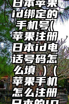 如何查询日本苹果id绑定的手机号(苹果注册日本id电话号码怎么填 )（苹果手机怎么注册日本的ID）