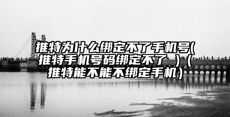 推特为什么绑定不了手机号(推特手机号码绑定不了 )（推特能不能不绑定手机）