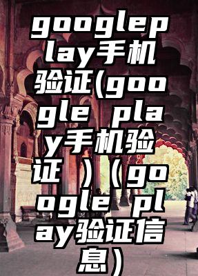 googleplay手机验证(google play手机验证 )(google play验证信息)