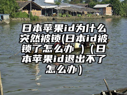 日本苹果id为什么突然被锁(日本id被锁了怎么办 )（日本苹果id退出不了怎么办）