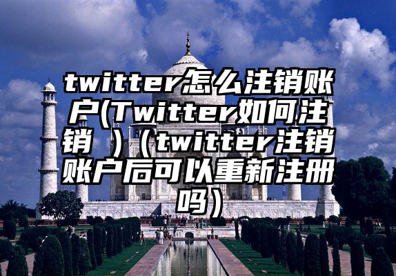 twitter怎么注销账户(Twitter如何注销 )（twitter注销账户后可以重新注册吗）