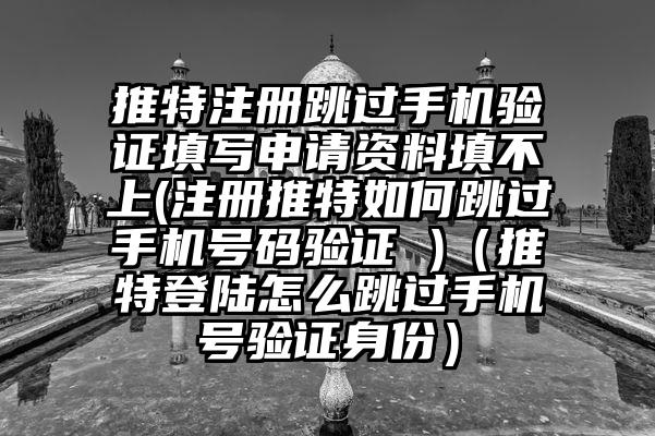 推特注册跳过手机验证填写申请资料填不上(注册推特如何跳过手机号码验证 )（推特登陆怎么跳过手机号验证身份）