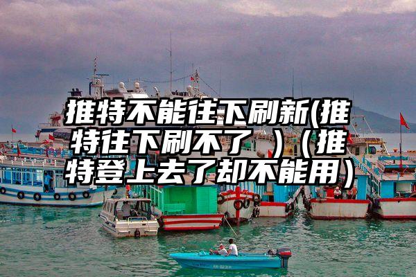 推特不能往下刷新(推特往下刷不了 )（推特登上去了却不能用）
