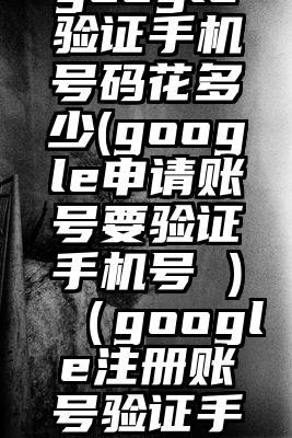 google验证手机号码花多少(google申请账号要验证手机号 )（google注册账号验证手机）