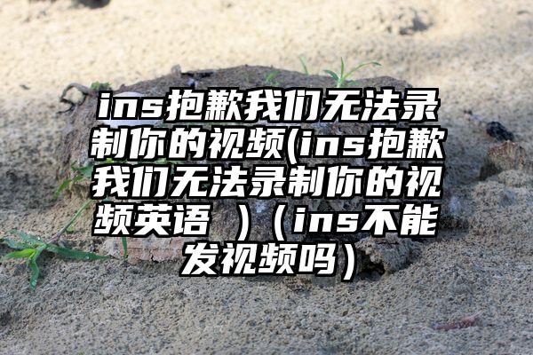 ins抱歉我们无法录制你的视频(ins抱歉我们无法录制你的视频英语 )（ins不能发视频吗）