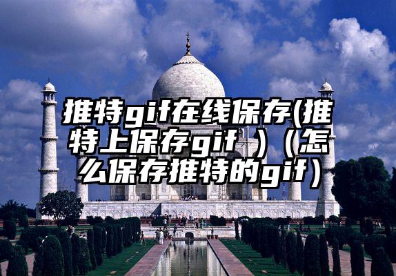 推特gif在线保存(推特上保存gif )（怎么保存推特的gif）