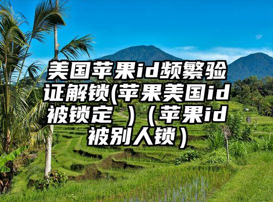 美国苹果id频繁验证解锁(苹果美国id被锁定 )（苹果id被别人锁）
