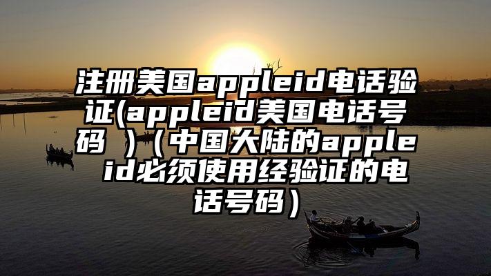 注册美国appleid电话验证(appleid美国电话号码 )（中国大陆的apple id必须使用经验证的电话号码）