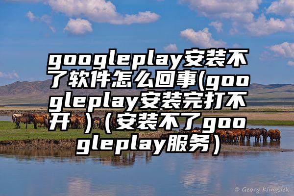 googleplay安装不了软件怎么回事(googleplay安装完打不开 )（安装不了googleplay服务）