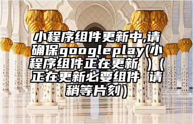 小程序组件更新中,请确保googleplay(小程序组件正在更新 )（正在更新必要组件 请稍等片刻）