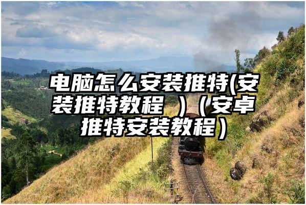 电脑怎么安装推特(安装推特教程 )（安卓推特安装教程）