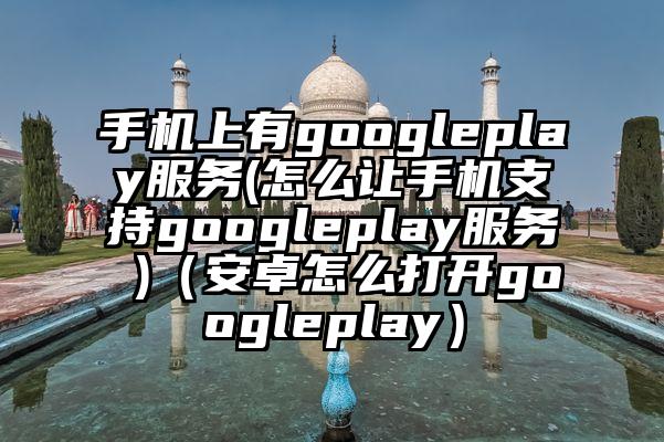 手机上有googleplay服务(怎么让手机支持googleplay服务 )（安卓怎么打开googleplay）