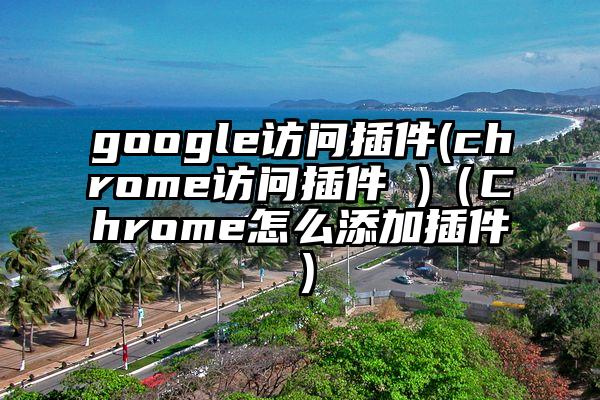 google访问插件(chrome访问插件 )（Chrome怎么添加插件）