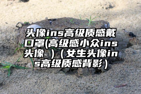 头像ins高级质感戴口罩(高级感小众ins头像 )（女生头像ins高级质感背影）