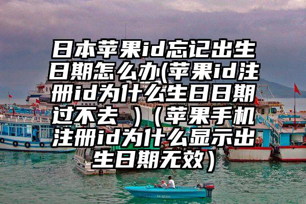 日本苹果id忘记出生日期怎么办(苹果id注册id为什么生日日期过不去 )（苹果手机注册id为什么显示出生日期无效）