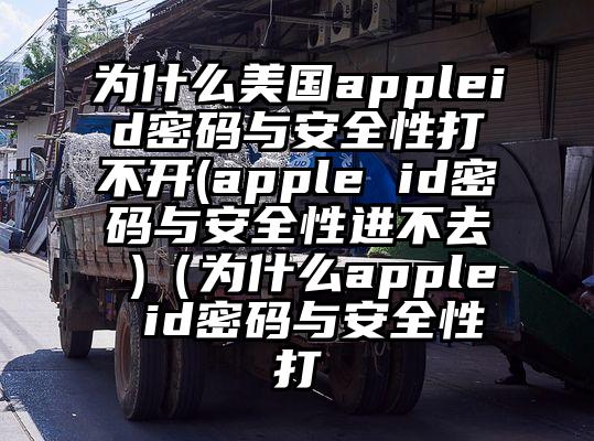 为什么美国appleid密码与安全性打不开(apple id密码与安全性进不去 )（为什么apple id密码与安全性打