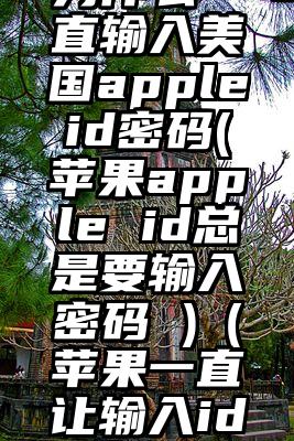 为什么一直输入美国appleid密码(苹果apple id总是要输入密码 )（苹果一直让输入id密码）