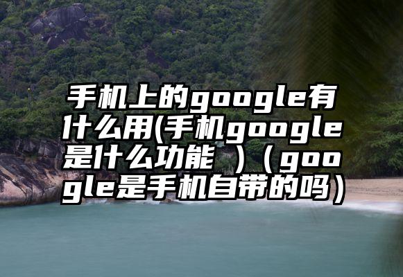 手机上的google有什么用(手机google是什么功能 )（google是手机自带的吗）