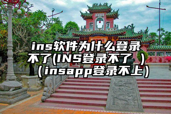 ins软件为什么登录不了(INS登录不了 )（insapp登录不上）