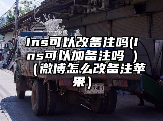 ins可以改备注吗(ins可以加备注吗 )（微博怎么改备注苹果）