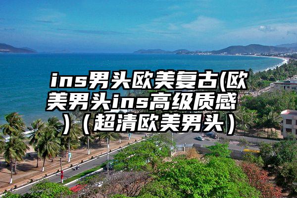 ins男头欧美复古(欧美男头ins高级质感 )（超清欧美男头）