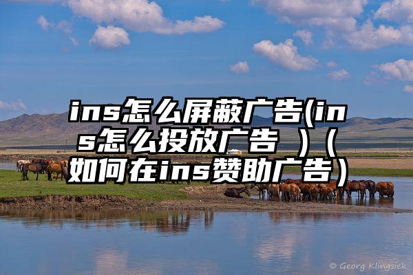 ins怎么屏蔽广告(ins怎么投放广告 )（如何在ins赞助广告）