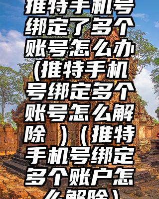 推特手机号绑定了多个账号怎么办(推特手机号绑定多个账号怎么解除 )（推特手机号绑定多个账户怎么解除）