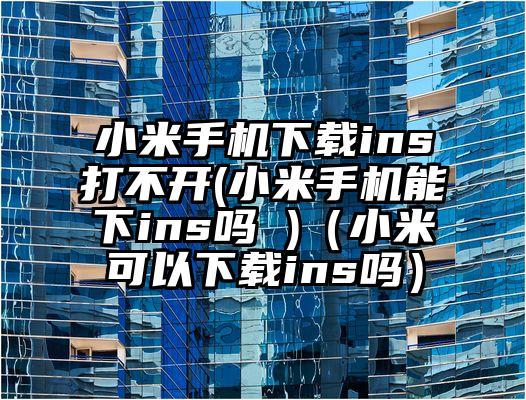小米手机下载ins打不开(小米手机能下ins吗 )（小米可以下载ins吗）