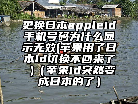 更换日本appleid手机号码为什么显示无效(苹果用了日本id切换不回来了 )（苹果id突然变成日本的了）