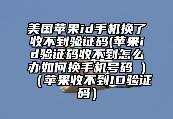 美国苹果id手机换了收不到验证码(苹果id验证码收不到怎么办如何换手机号码 )（苹果收不到ID验证码）