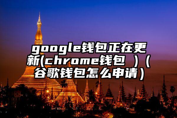 google钱包正在更新(chrome钱包 )（谷歌钱包怎么申请）
