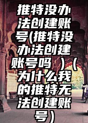 推特没办法创建账号(推特没办法创建账号吗 )（为什么我的推特无法创建账号）