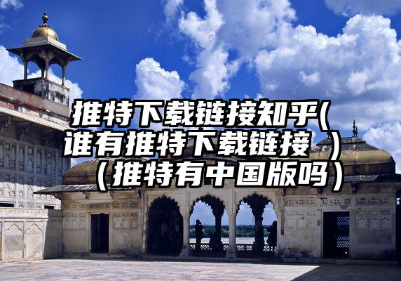推特下载链接知乎(谁有推特下载链接 )（推特有中国版吗）