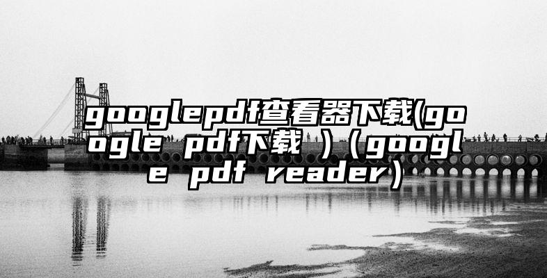 googlepdf查看器下载(google pdf下载 )（google pdf reader）