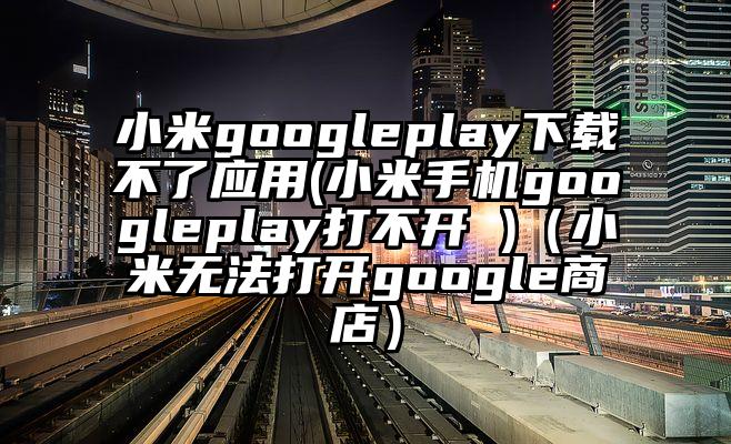 小米googleplay下载不了应用(小米手机googleplay打不开 )（小米无法打开google商店）