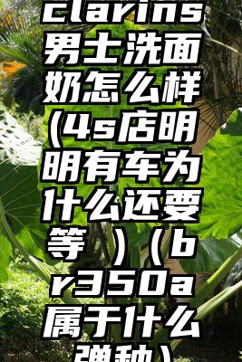 clarins男士洗面奶怎么样(4s店明明有车为什么还要等 )（br350a属于什么弹种）