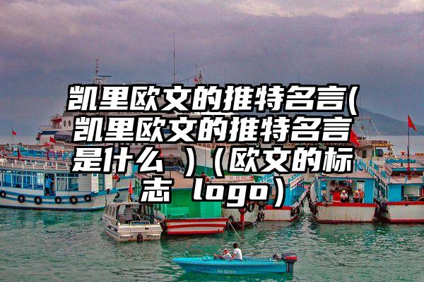 凯里欧文的推特名言(凯里欧文的推特名言是什么 )（欧文的标志 logo）