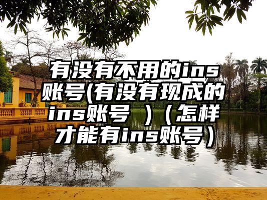 有没有不用的ins账号(有没有现成的ins账号 )（怎样才能有ins账号）