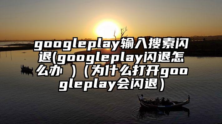 googleplay输入搜索闪退(googleplay闪退怎么办 )（为什么打开googleplay会闪退）