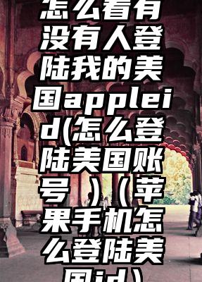 怎么看有没有人登陆我的美国appleid(怎么登陆美国账号 )（苹果手机怎么登陆美国id）