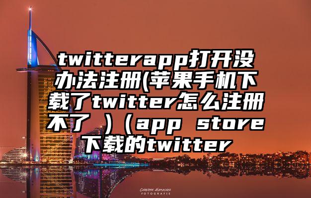 twitterapp打开没办法注册(苹果手机下载了twitter怎么注册不了 )（app store下载的twitter