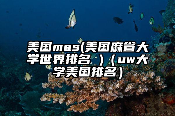 美国mas(美国麻省大学世界排名 )（uw大学美国排名）