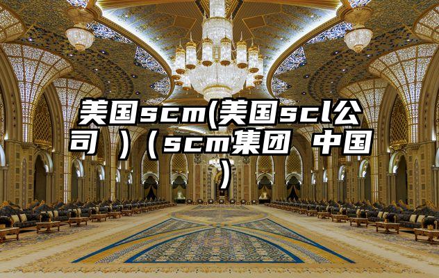 美国scm(美国scl公司 )（scm集团 中国）