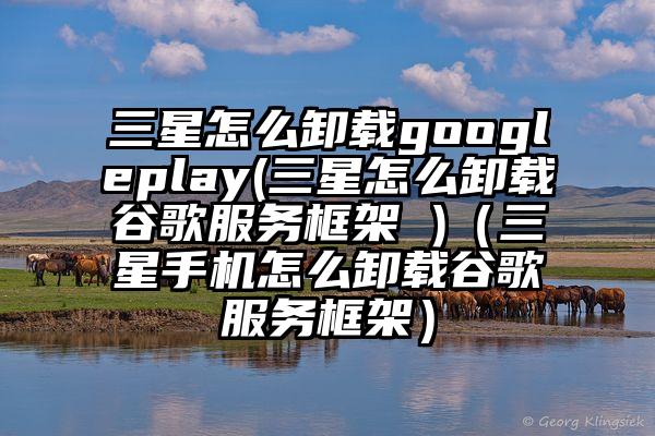 三星怎么卸载googleplay(三星怎么卸载谷歌服务框架 )（三星手机怎么卸载谷歌服务框架）
