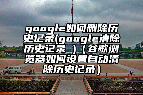 google如何删除历史记录(google清除历史记录 )（谷歌浏览器如何设置自动清除历史记录）