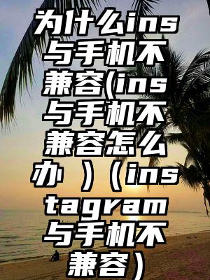 为什么ins与手机不兼容(ins与手机不兼容怎么办 )（instagram与手机不兼容）